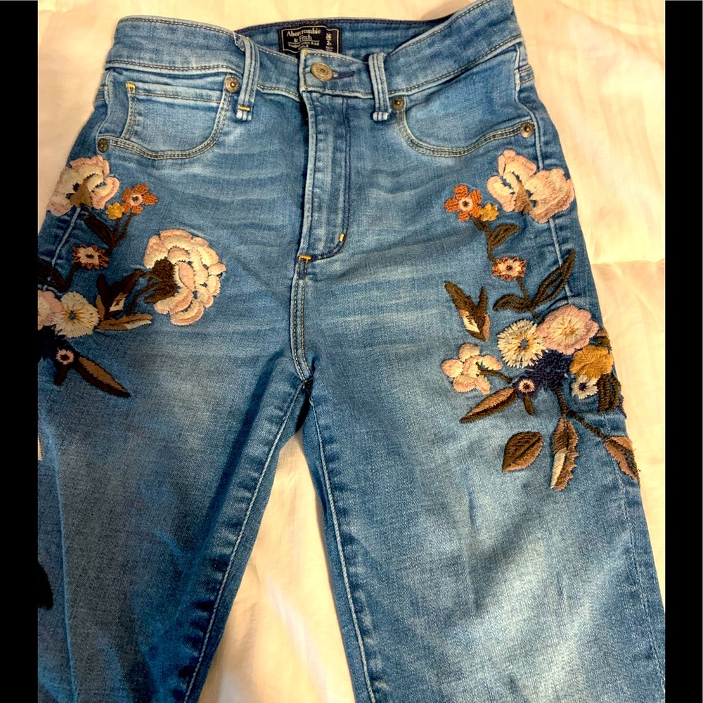 Embroidered jeans